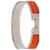 Bracelet Clic H Hermès étroit en émail orange PM  - vue 4