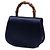 Borsa da notte Gucci Mini Satin Bamboo blu - vista 2