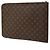 Pasta Executiva Louis Vuitton Monogram Poche Documents Portfolio Marrom - vista 2