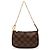 Sac à main Mini Pochette Accessoires Louis Vuitton Damier Ebene marron