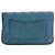 Wallet On Chain Portafoglio con catena e tracolla Chanel CC in agnello trapuntato iridescente blu - vista 2