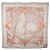 Sciarpa in seta bianca Hermès Voyage Au Long Cours 90 Scarves Bianco