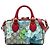 Borsa Boston Gucci Mini GG Supreme Blooms rossa Rosso