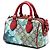 Borsa Boston Gucci Mini GG Supreme Blooms rossa Rosso - vista 2