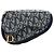 Pochette Saddle in tela Diorissimo blu Dior