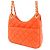 Chanel Small Quilted Jersey Wavy CC Hobo Crossbody Bag Orange - Ansicht 2