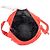 Borsa a tracolla Prada Tessuto con zip rossa Rosso - vista 4