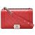 Borsa a tracolla Chanel Medium Boy Flap in agnello trapuntato Chevron e Diamond rosso