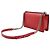 Borsa a tracolla Chanel Medium Boy Flap in agnello trapuntato Chevron e Diamond rosso - vista 2