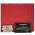 Borsa a tracolla Chanel Medium Boy Flap in agnello trapuntato Chevron e Diamond rosso - vista 9