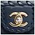 Borsa a tracolla Chanel Medium Quilted Iridescent Calfskin Happy Stitch Flap Blu - vista 5