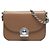 Borsa a tracolla Arcade in pelle glacata Prada marrone