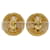 Clip-Ohrringe Rue Cambon Crest vergoldet Gold Chanel Gold Plated Golden  - Ansicht 2