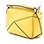 Borsa Nano Puzzle in pelle di vitello gialla LOEWE Giallo - vista 2
