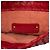 Borsa a tracolla Bottega Veneta Intrecciato in Nappa rossa - vista 5