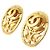 Orecchini a clip ovali Chanel CC placcati oro D'oro - vista 2