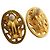Orecchini a clip ovali Chanel CC placcati oro D'oro - vista 3