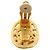 Orecchini a clip ovali Chanel CC placcati oro D'oro - vista 4
