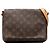 Borsa a tracolla Louis Vuitton Monogram Musette Tango con tracolla corta marrone