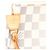 Borsa a tracolla Pochette Accessoires in Damier Azur bianco Louis Vuitton - vista 6