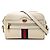Mini borsa a tracolla Gucci Web Ophidia in pelle di vitello bianca Bianco