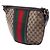 Borsa a tracolla mezza luna Gucci Medium GG Canvas Web beige - vista 2
