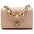 Le Boy Bolsa Chanel Mini Boy de couro de bezerro matelassê cor Tan com corrente de pérolas Camelo