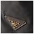 Borsa Satchel Prada Tessuto Canapa Logo nera Nero - vista 9
