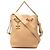 Chanel Borsa a secchiello On My Shoulder in pelle di vitello trapuntata Large CC beige