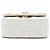 Clutch Chanel Mini Caviar Trapuntata Bianca con Tracolla a Catena Bianco - vista 3