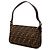 Fendi Baguette Schultertasche aus braunem Zucca Canvas - Ansicht 2
