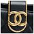Borsa Hobo Chanel CC in agnello trapuntato nero con catena - vista 5