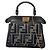 Borsa Fendi Nano Zucca Chenille Peekaboo grigia Grigio