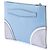 Clutch Prada Tricolor Saffiano blu - vista 2