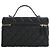 Mini Vanity Case Chanel Black CC Quilted Caviar Slim con borsa a tracolla con catena Nero - vista 2