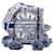 Bolso Bucket Blue Dior Canvas Embroidered Reve d Infini D Bubble Azul