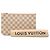Pochette Louis Vuitton Damier Azur Neverfull MM Bianca Bianco - vista 8