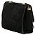Borsa a tracolla Chanel in scamosciato trapuntato con nappa nera Nero - vista 2
