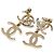 Orecchini Double CC Drop con strass e perle sintetiche placcati oro Chanel D'oro - vista 2