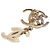 Orecchini Double CC Drop con strass e perle sintetiche placcati oro Chanel D'oro - vista 3