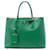 Borsa Double Saffiano Cuir Medium Verde Prada