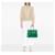 Borsa Double Saffiano Cuir Medium Verde Prada - vista 6