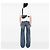 Bolso de cintura Dior Mini Oblique Canvas Saddle azul - vista 6