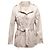 Cream Max Mara Wool-Blend Double-Breasted Coat Size US M Beige