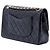 Borsa a tracolla Chanel Medium CC Quilted Lambskin Double Flap Nera Nero - vista 2