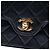 Borsa a tracolla Chanel Medium CC Quilted Lambskin Double Flap Nera Nero - vista 5