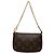 Borsa a mano Louis Vuitton Monogram Mini Pochette Accessoires Marrone