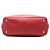 Borsa Shopper Tote Satchel Prada Vitello Daino rossa con zip laterale Rosso - vista 3