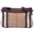 Borsa a tracolla Peyton in tela House Check marrone Burberry