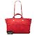 Borsa Tote e Borsa a mano Chanel Medium CC Quilted Canvas Double Face Deauville rossa Rosso - vista 7